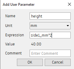 path to acess parameters